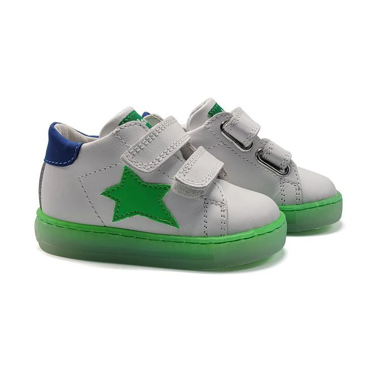 Falcotto Sasha Green Ombre First Walker Velcro Sneaker