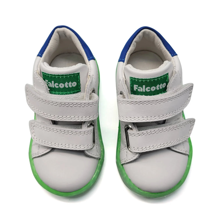 Falcotto Sasha Green Ombre First Walker Velcro Sneaker