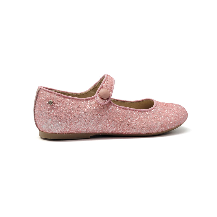 Manuela De Juan Pink Glitter Mary Jane S2489