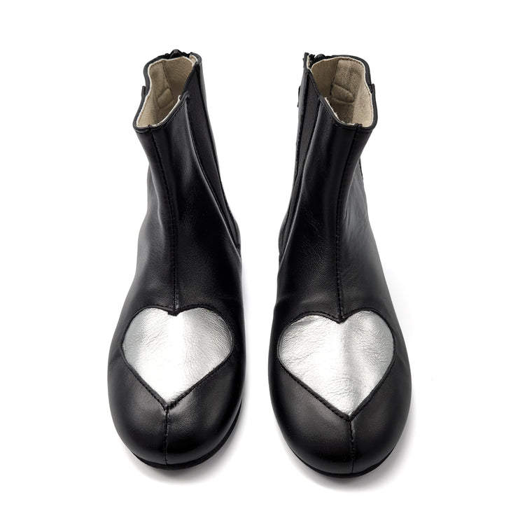 Sonatina Philia Silver Heart Bootie