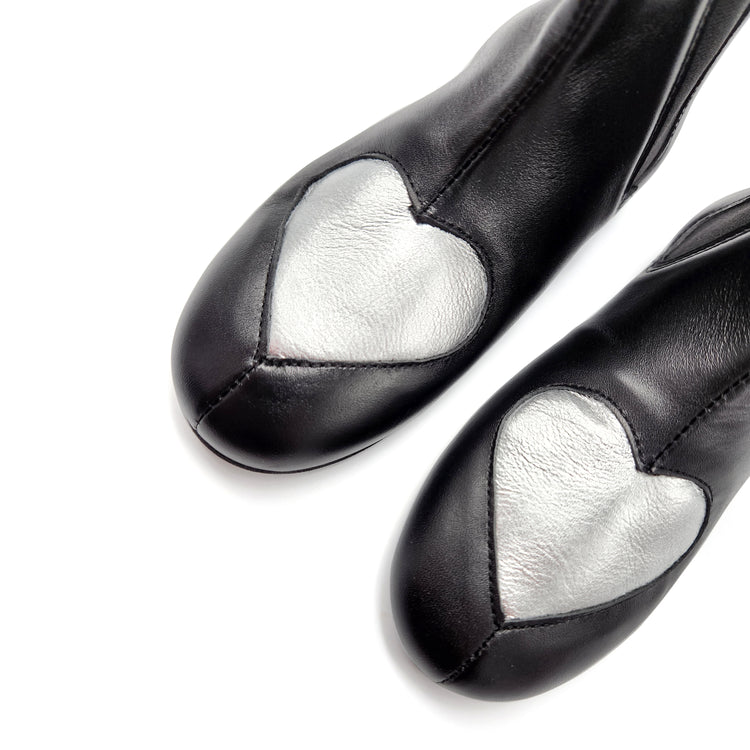 Sonatina Philia Silver Heart Bootie