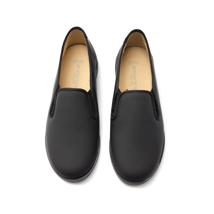 Andanines Black Gum Smoking Slip On 232461