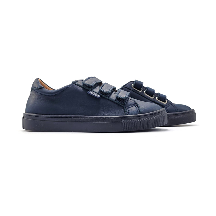 Atlanta Mocassin Navy Blue Velcro Sneaker 523