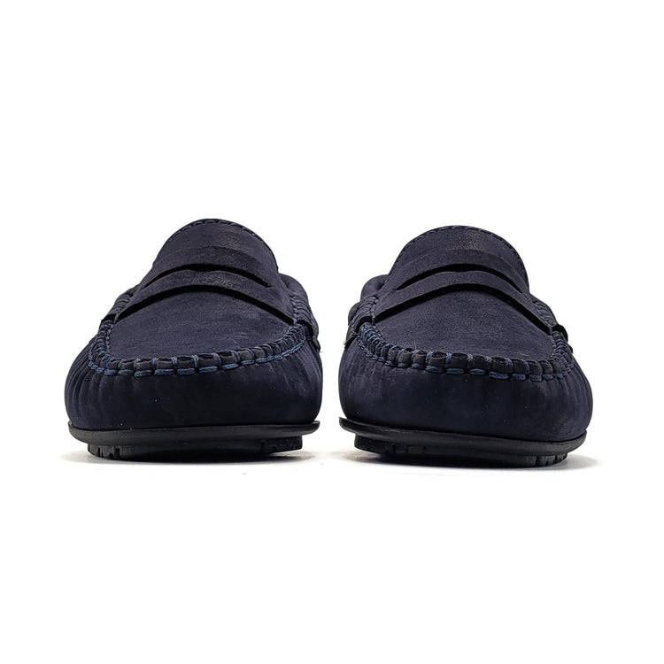 Atlanta Mocassin Navy Nubuk Penny Loafer 032