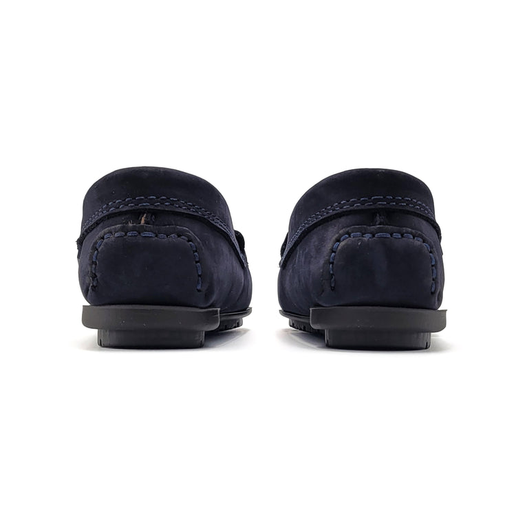 Atlanta Mocassin Navy Nubuk Penny Loafer 032