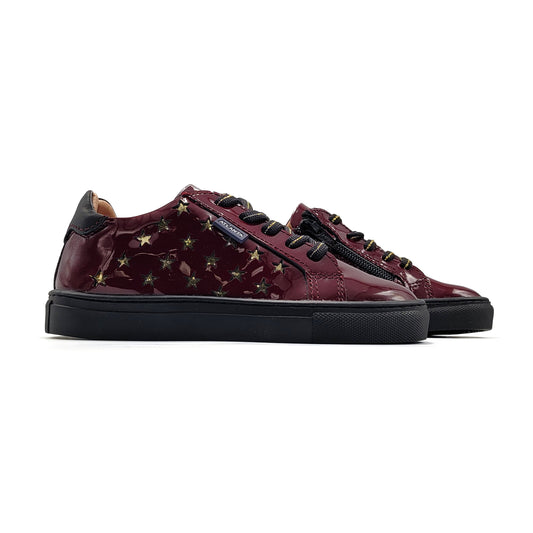 Atlanta Mocassin Burgundy Gold Stars Sneaker 103