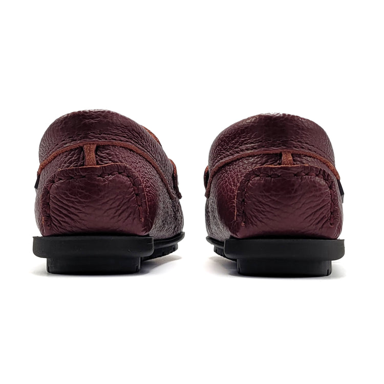 Atlanta Mocassin Burgundy Grain Penny Loafer 032