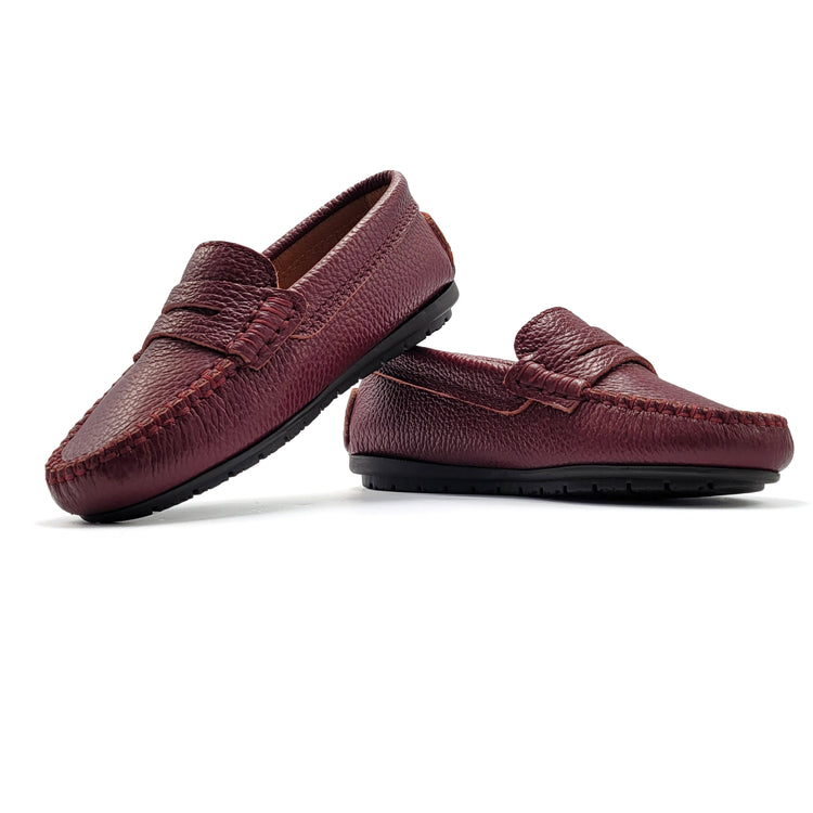 Atlanta Mocassin Burgundy Grain Penny Loafer 032