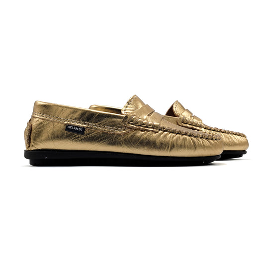 Atlanta Mocassin Light Gold Penny Loafer 032