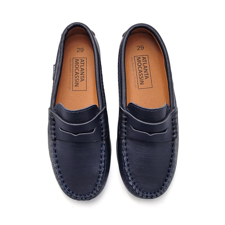 Atlanta Mocassin Navy Penny Loafer 032