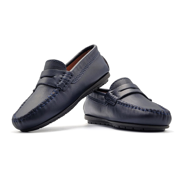 Atlanta Mocassin Navy Penny Loafer 032