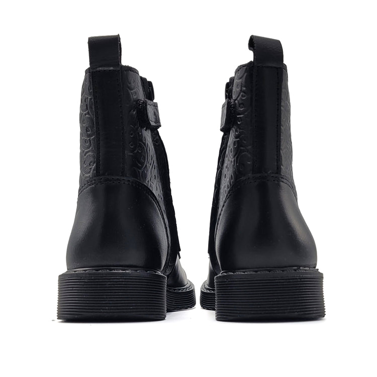 Atlanta Mocassin Black Smiles Bootie 01D