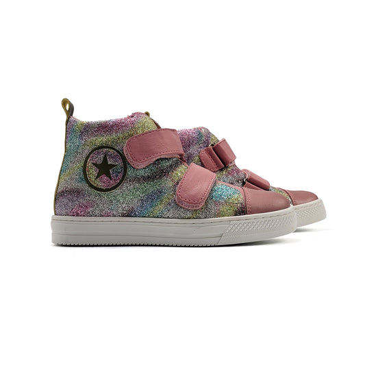 Acebos Rainbow Glitter Velcro Sneaker 5632