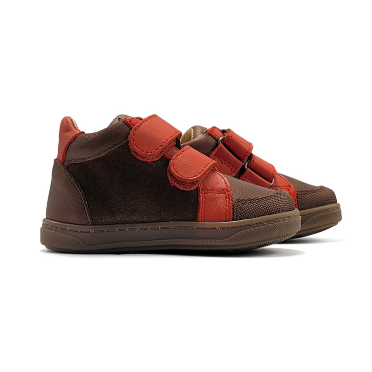 Acebos Brown Orange First Walker Sneaker 1329