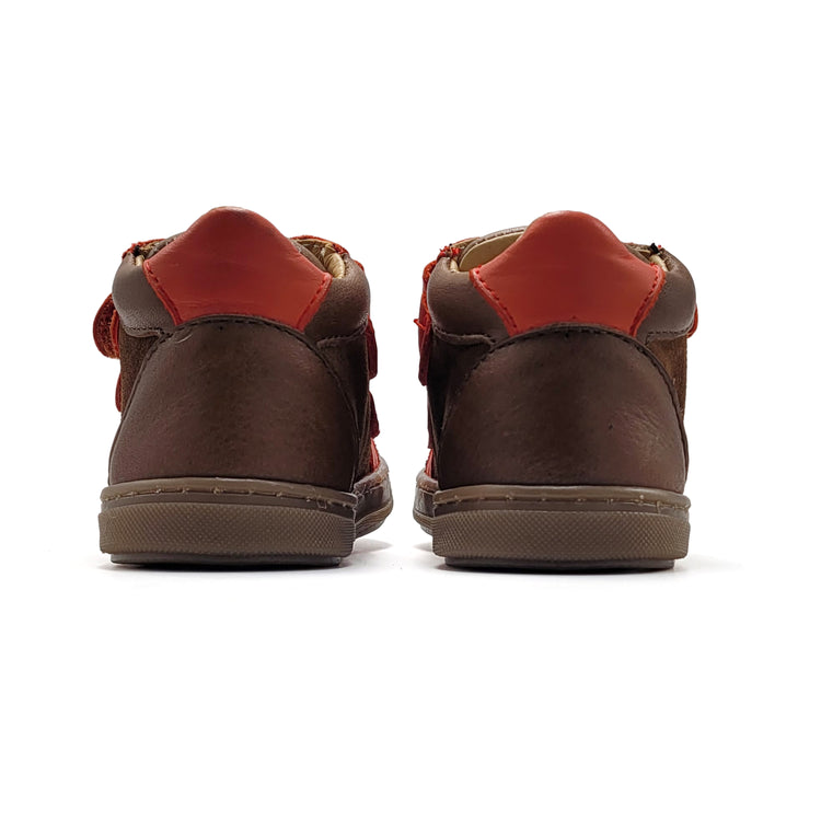 Acebos Brown Orange First Walker Sneaker 1329