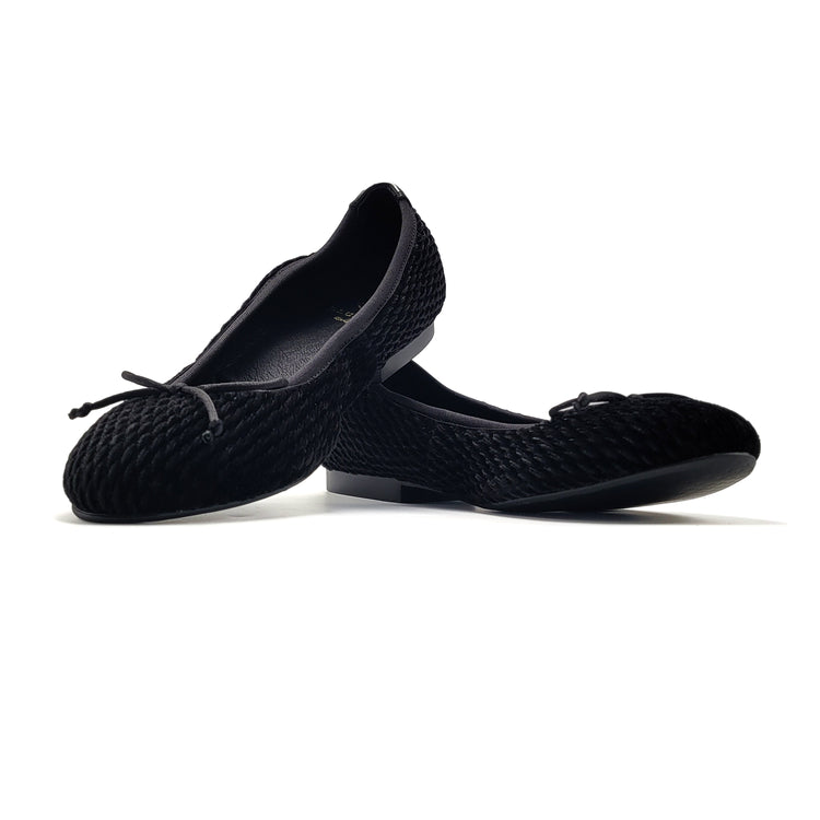 Blublonc Luisa Black Diamonds Ballet Flat