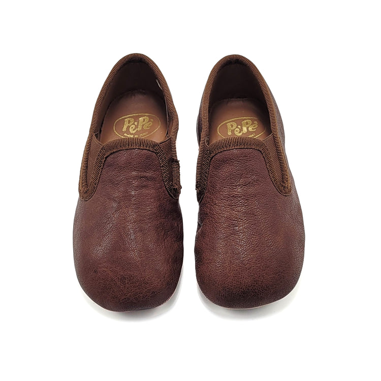 Pepe'  Wood Brown Smoking Slip On 280