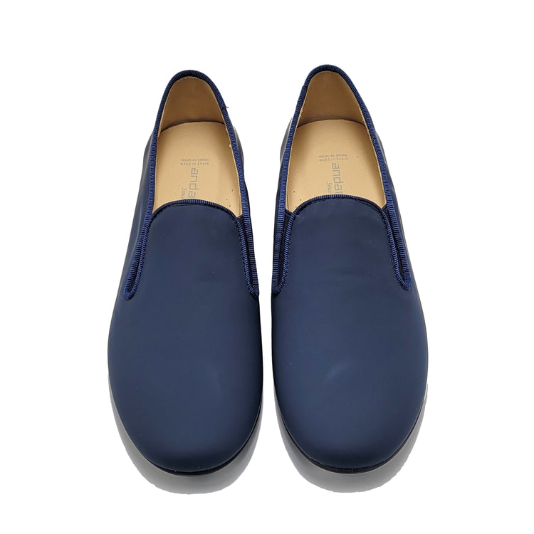 Andanines Navy Gum Smoking Slip On 182447