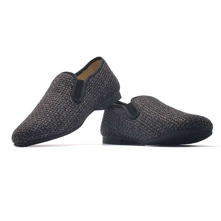 Andanines Grey Yarn Smoking Shoe 182447