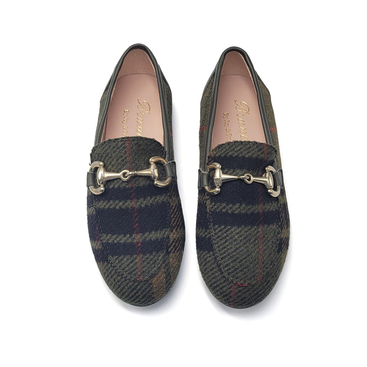 Brunellis Burberry Tweed Chain Loafer S-18