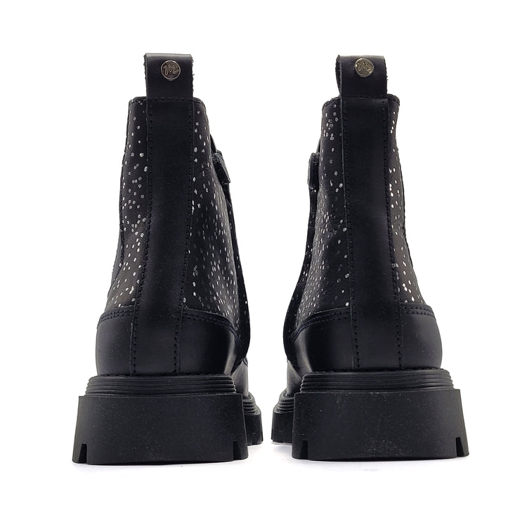 Manuela De Juan Black Luxy Chunky Boot S3079