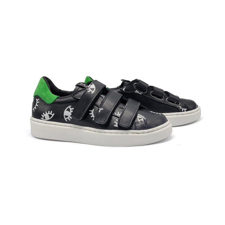 MAA Black Eyes Velcro Sneaker C364