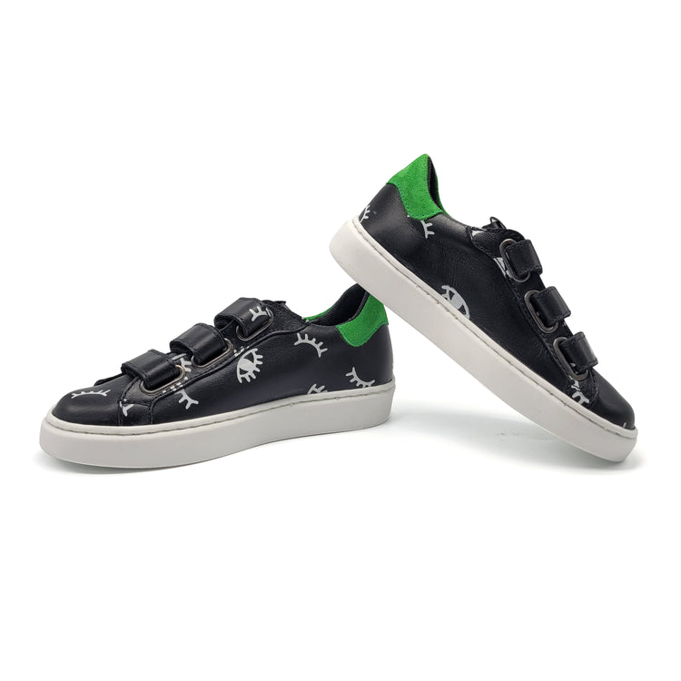 MAA Black Eyes Velcro Sneaker C364