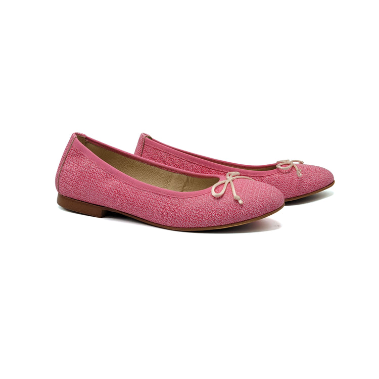 Blublonc Linda Pink Punch Imprint Ballet Flat