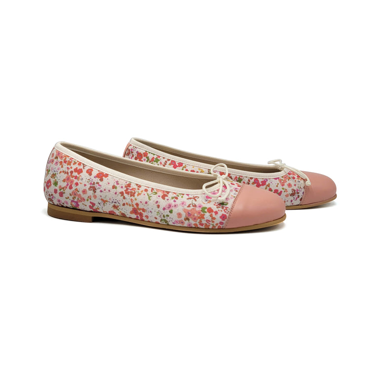 LMDI Salmon Floral Ballet Flat SS2462