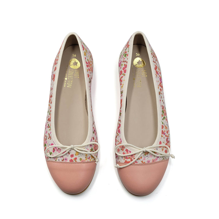 LMDI Salmon Floral Ballet Flat SS2462