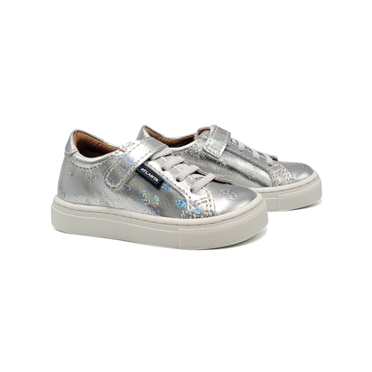 Atlanta Mocassin Silver Butterfly Baby Sneaker 520