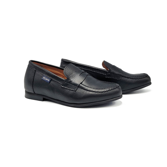 Atlanta Mocassin Black Grain Penny Loafer 19014