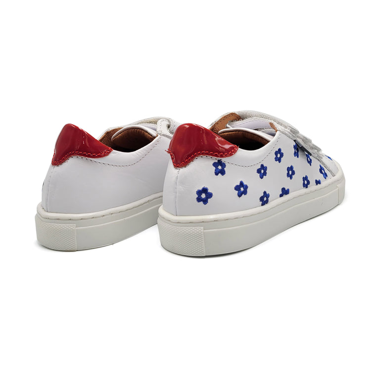 Atlanta Mocassin Royal Flowers 3 Strap Velcro Sneakers 523