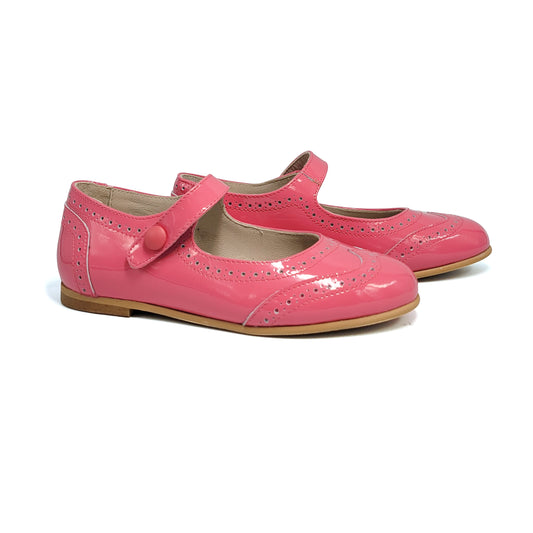 LMDI Doll Pink Punch Wingtip Mary Jane