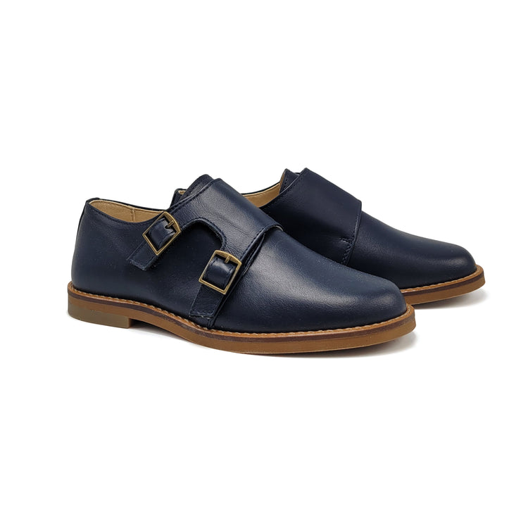 Andanines Navy Monk Dress Shoe 222413