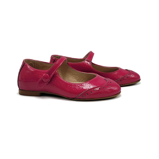 Blublonc Celiax Fuchsia Wingtip Mary Jane