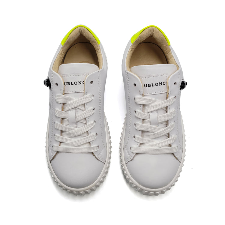 Blublonc Donald White Smile Lace Sneaker