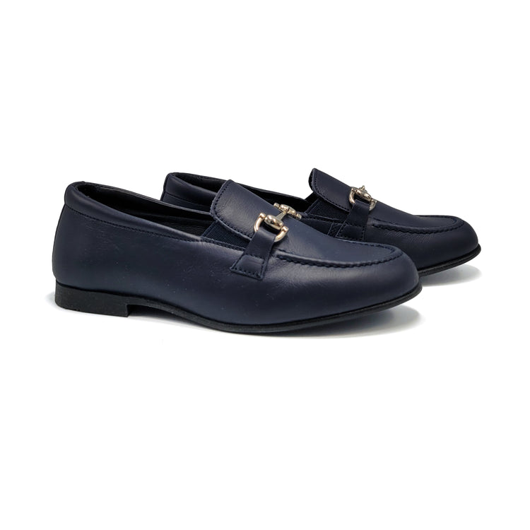 Andanines Navy Round Toe Dress Shoe 212555