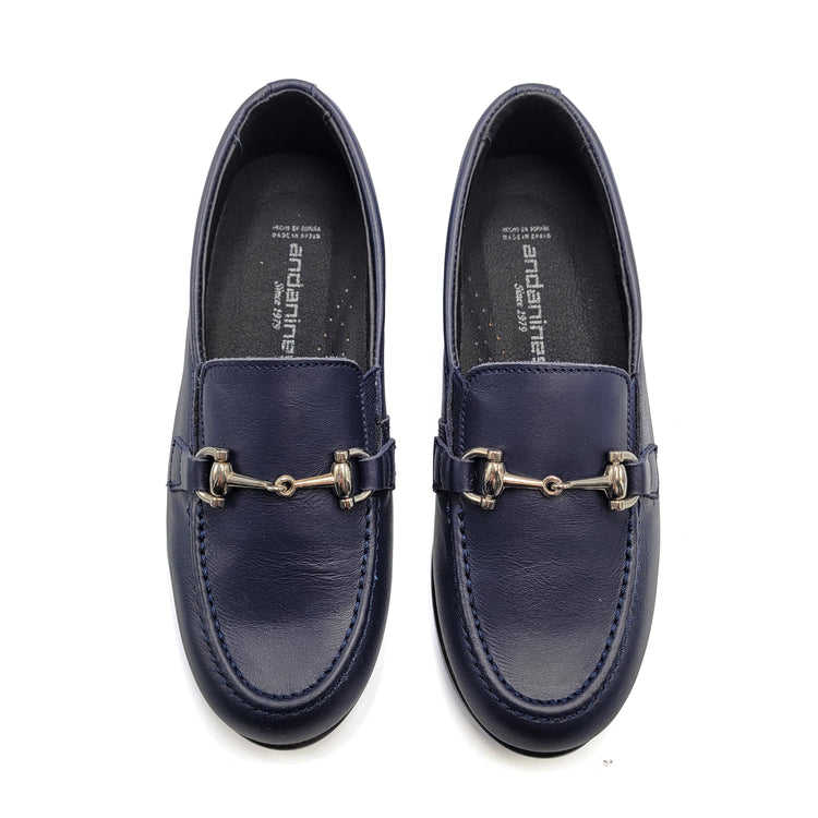 Andanines Navy Round Toe Dress Shoe 212555