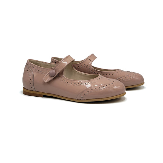 LMDI Doll Dusty Mauve Wingtip Mary Jane