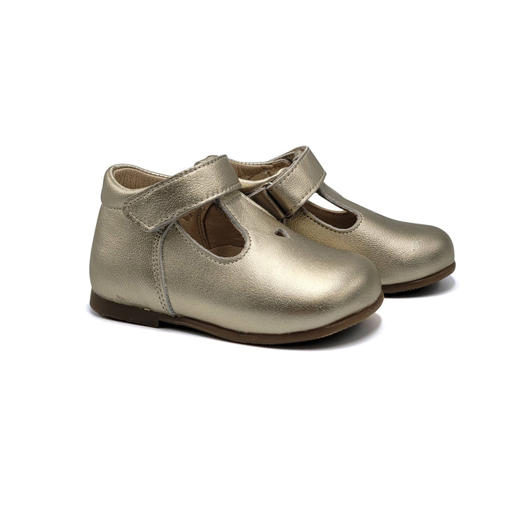 Blublonc Amore Gold Hearts Baby Shoe