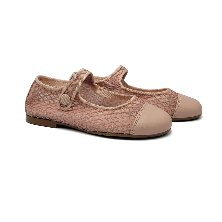 Maria Catalan Pink Mesh Mary Jane 710704