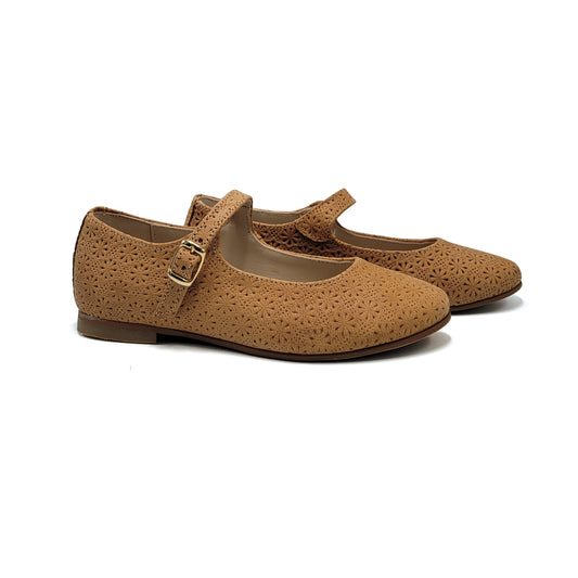 Blublonc Estella Camel Imprint Mary Jane