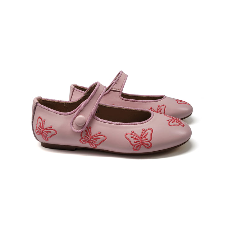 Mamelina Pink Butterfly Mary Jane A011