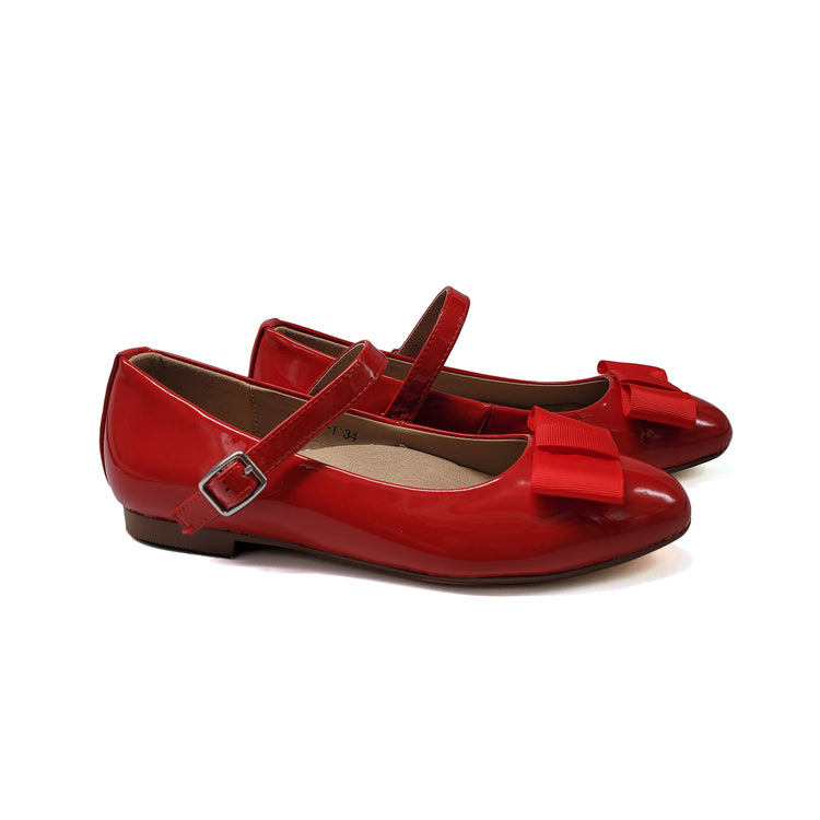 Mamelina Red Patent Bow Mary Jane 62061