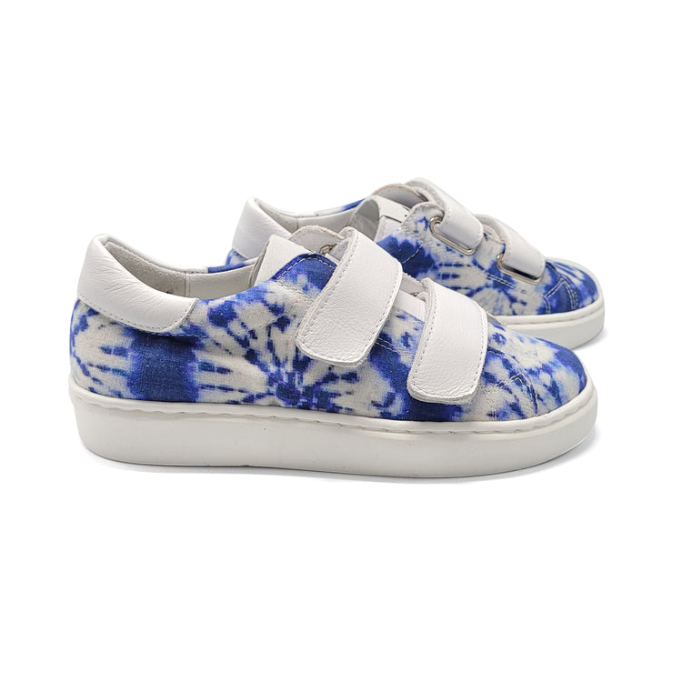 Manuela Blue Tie Dye Velcro Sneaker C285