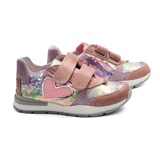 Naturino Quelly Colorful Girls Rule Velcro Sneaker