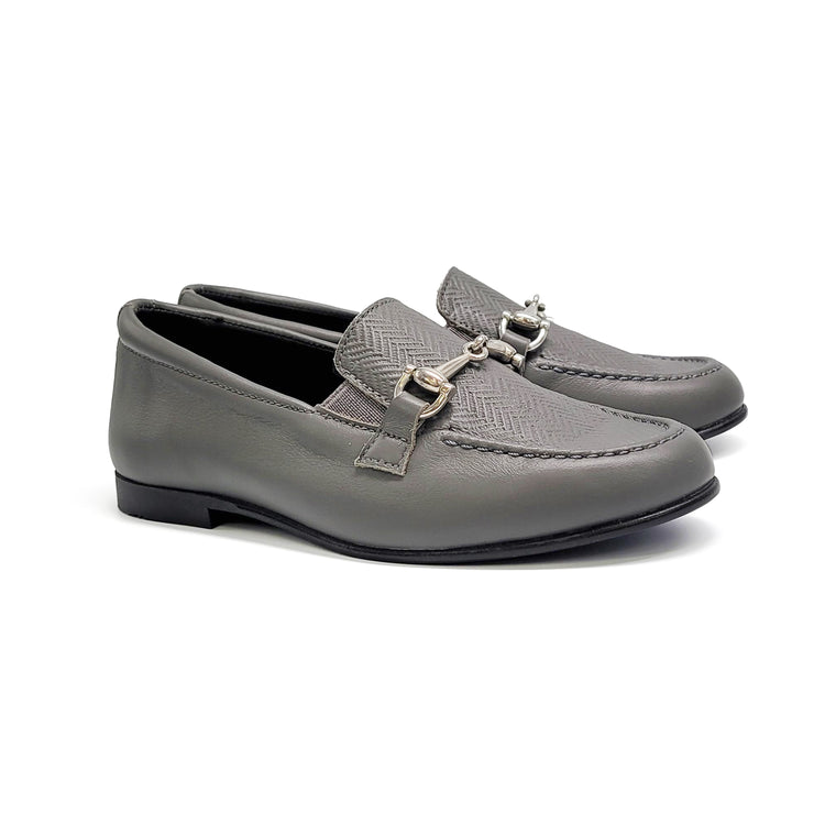 Andanines Achromatic Grey Slip on Dress Shoe 212555