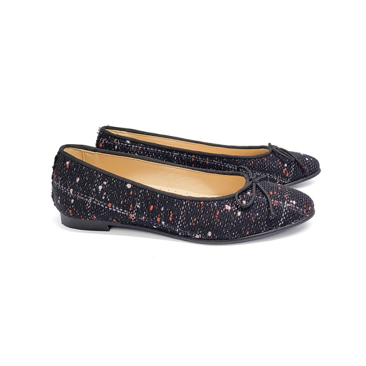 Andanines Chanel Black Ballet Flat 222541