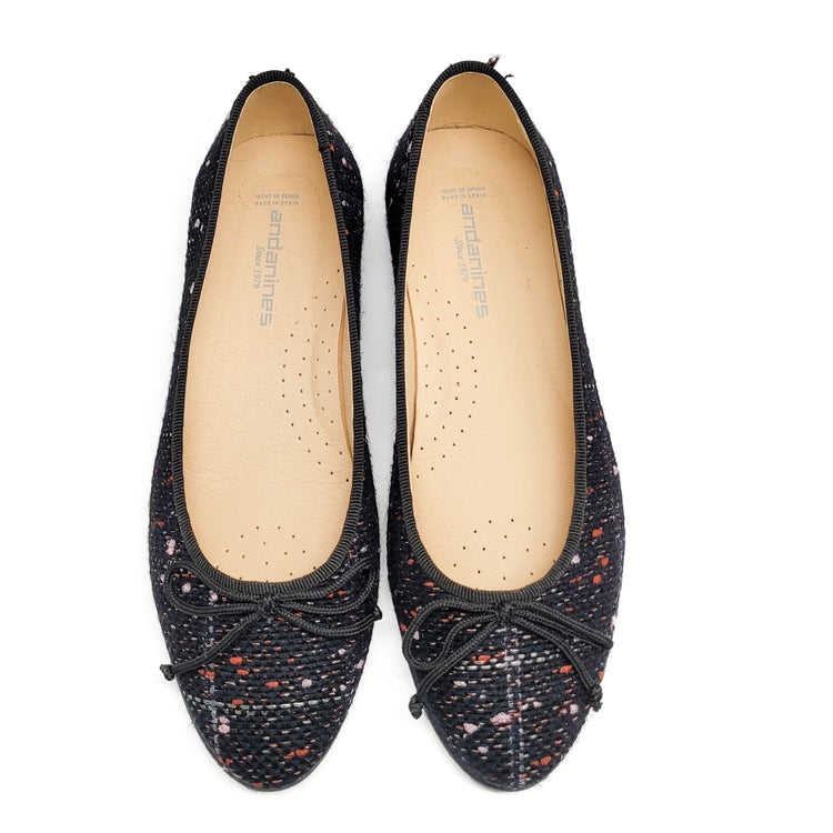 Andanines Chanel Black Ballet Flat 222541